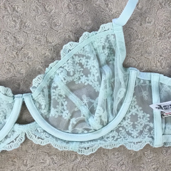 Free People Daydreamer Lace Bra Ice Fog Blue - Picture 7 of 7